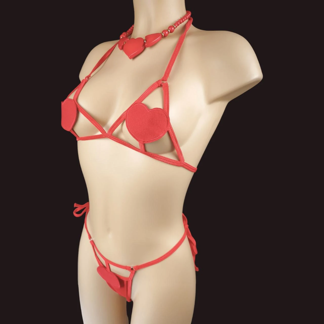2-delige set - Bh met hart & bijpassende string - Nieuw / Maat L/XL (40 – photo 10